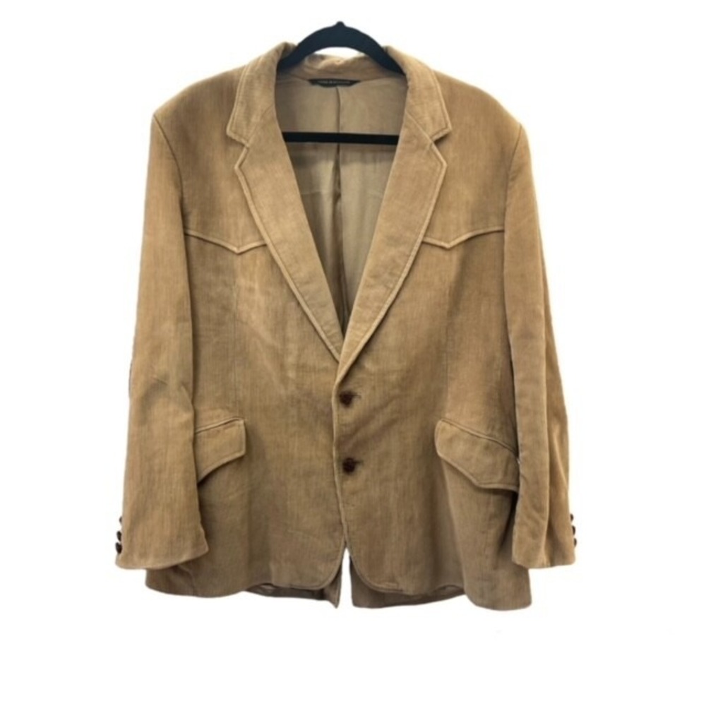 Contemporary Clothing Mens Corduroy Jacket Leather Elbow Patches Rodeo Westen